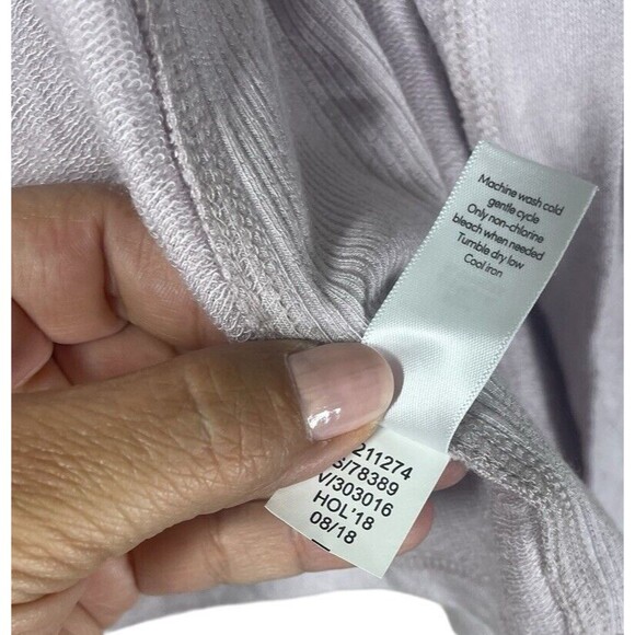 Athleta Womens Sweater Lilac Purple Nirvana Wrap Cardigan Waterfall Hooded Small - Picture 7 of 10